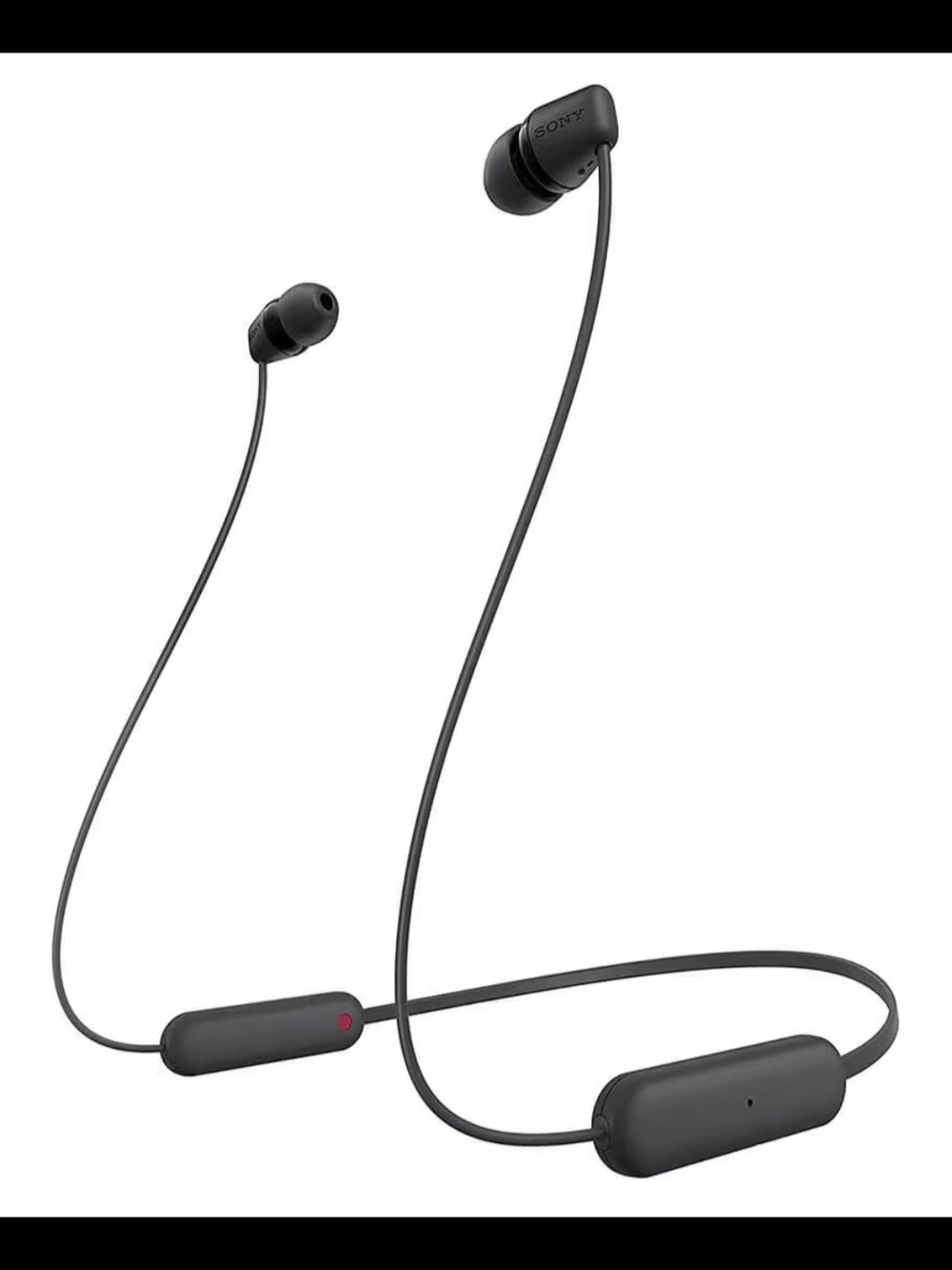 Sony WI-C100 Wireless in-Ear Bluetooth Headphones with Builtin Microphone, Black